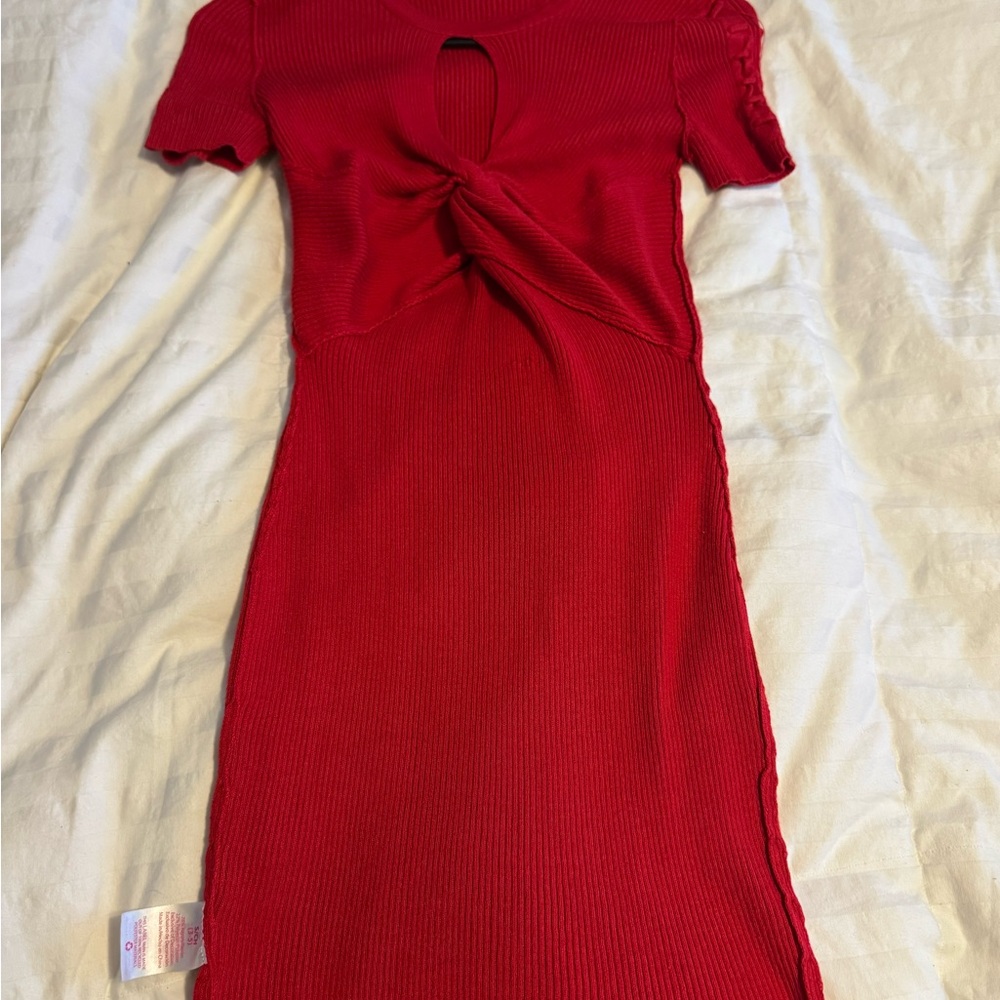 Elegant Red Women's Dress